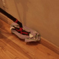 steam clean baseboards