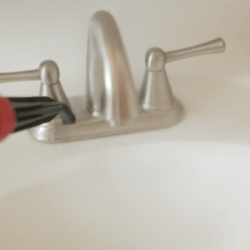 steam cleaner on faucets