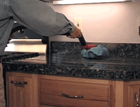 steam clean granite counter tops