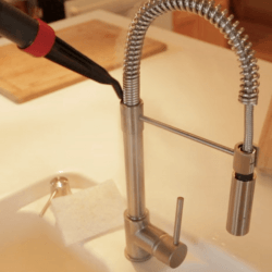 steam clean faucets