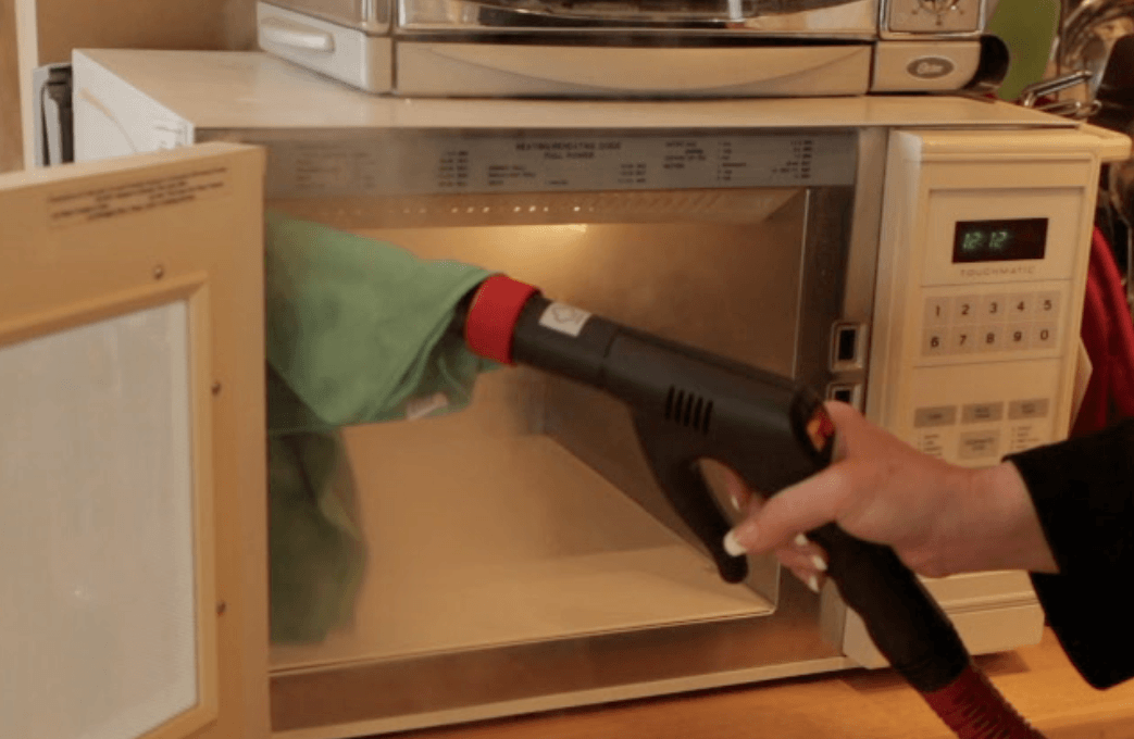 steam clean  microwave